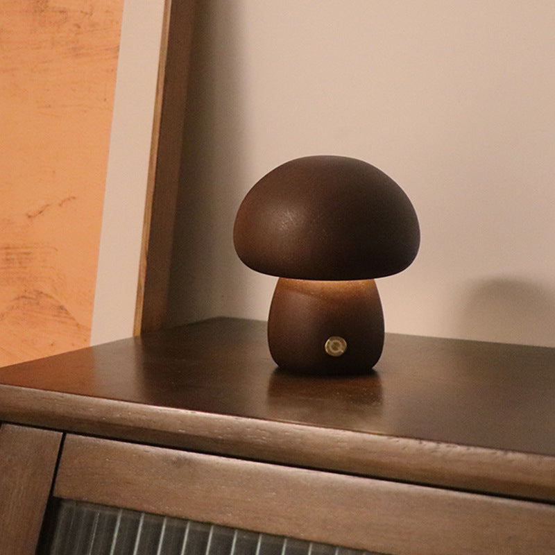 Wooden Cute Mushroom LED