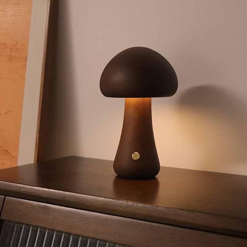 Wooden Cute Mushroom LED