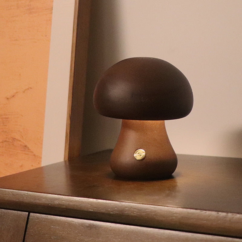 Wooden Cute Mushroom LED