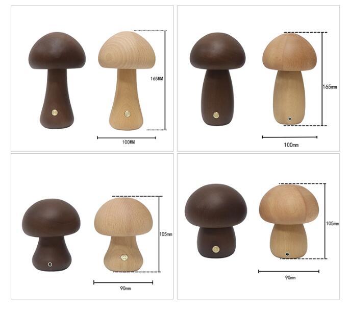 Wooden Cute Mushroom LED