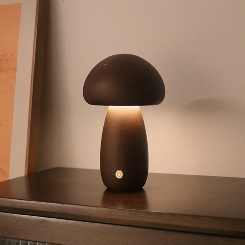 Wooden Cute Mushroom LED